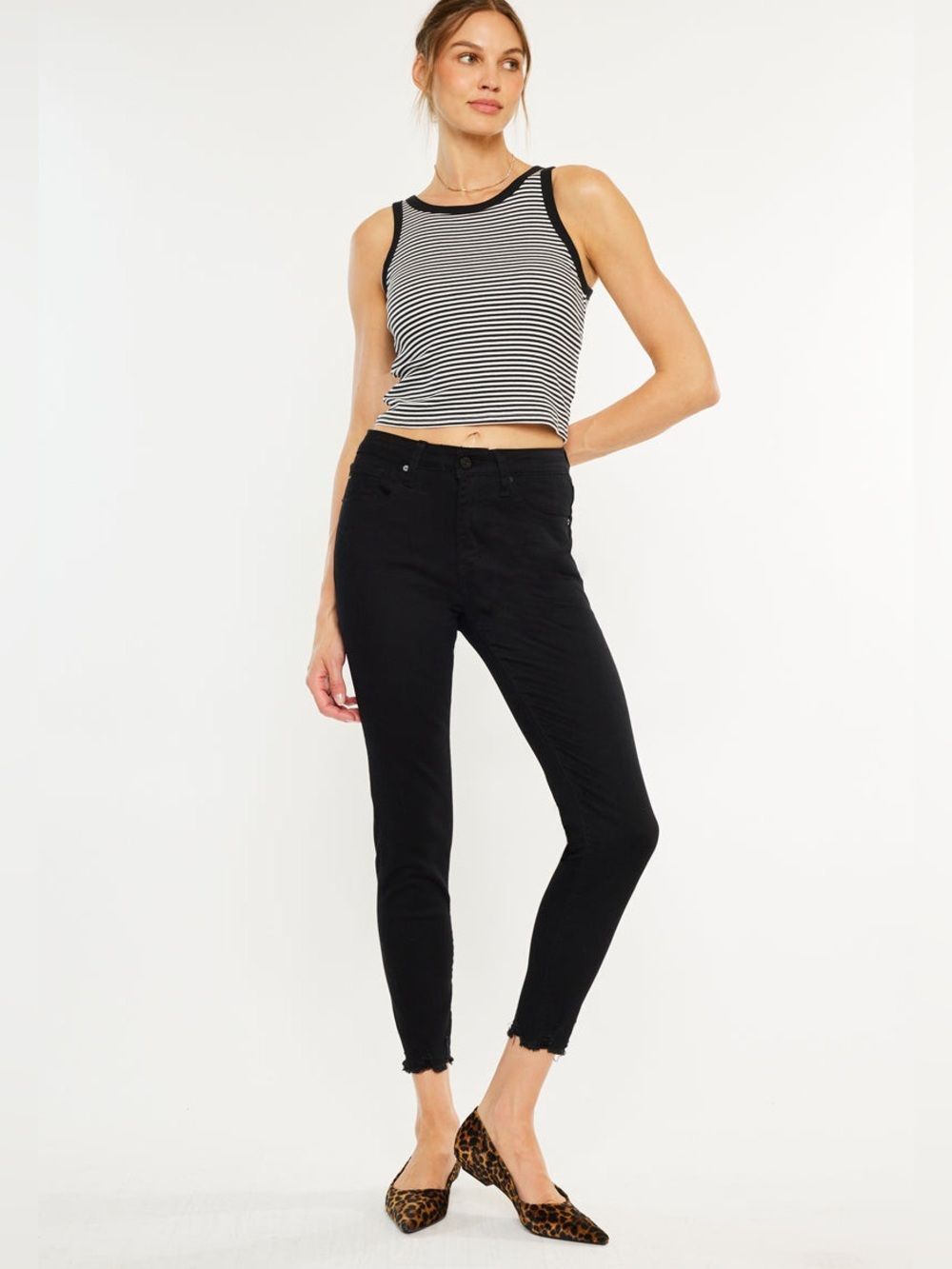 Kancan May High Rise Ankle Skinny Jeans